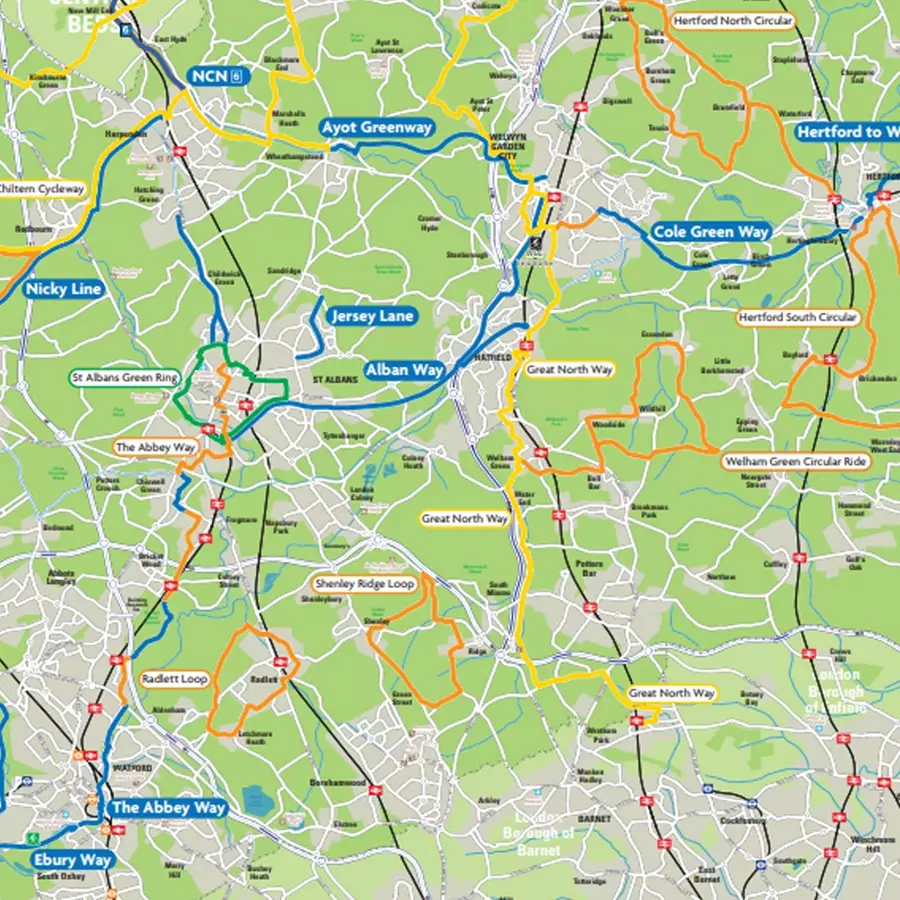 Cycle Routes 1000X1000